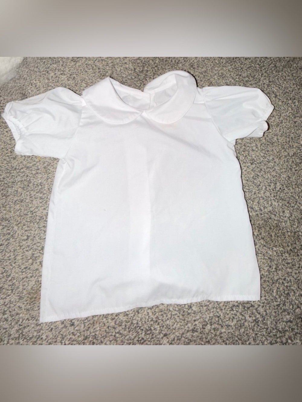 TBBC Classic White Peter Pan Collar Shirt size 4 EUC